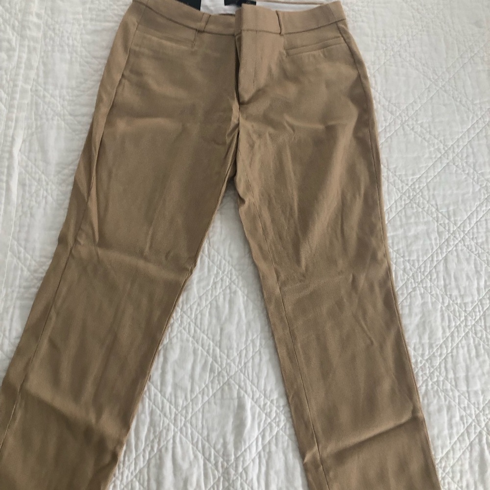 NWT Banana Republic Khaki / Tan Sloan Crop Style Mid-rise Pants / Trousers